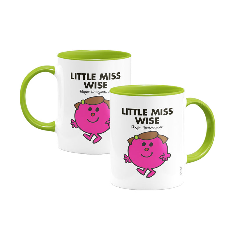 Little Miss Wise Large Porcelain Colour Handle Mug