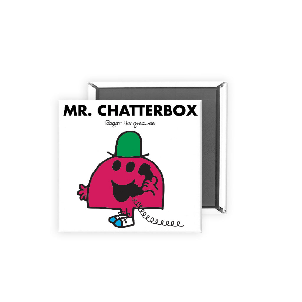 Personalised Mr Chatterbox Square Magnet