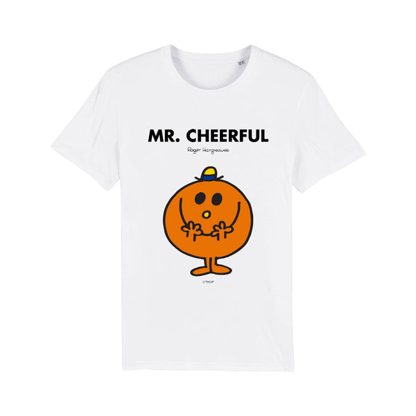 Mr. Cheerful T-Shirt - Retro Cotton Top for Fans