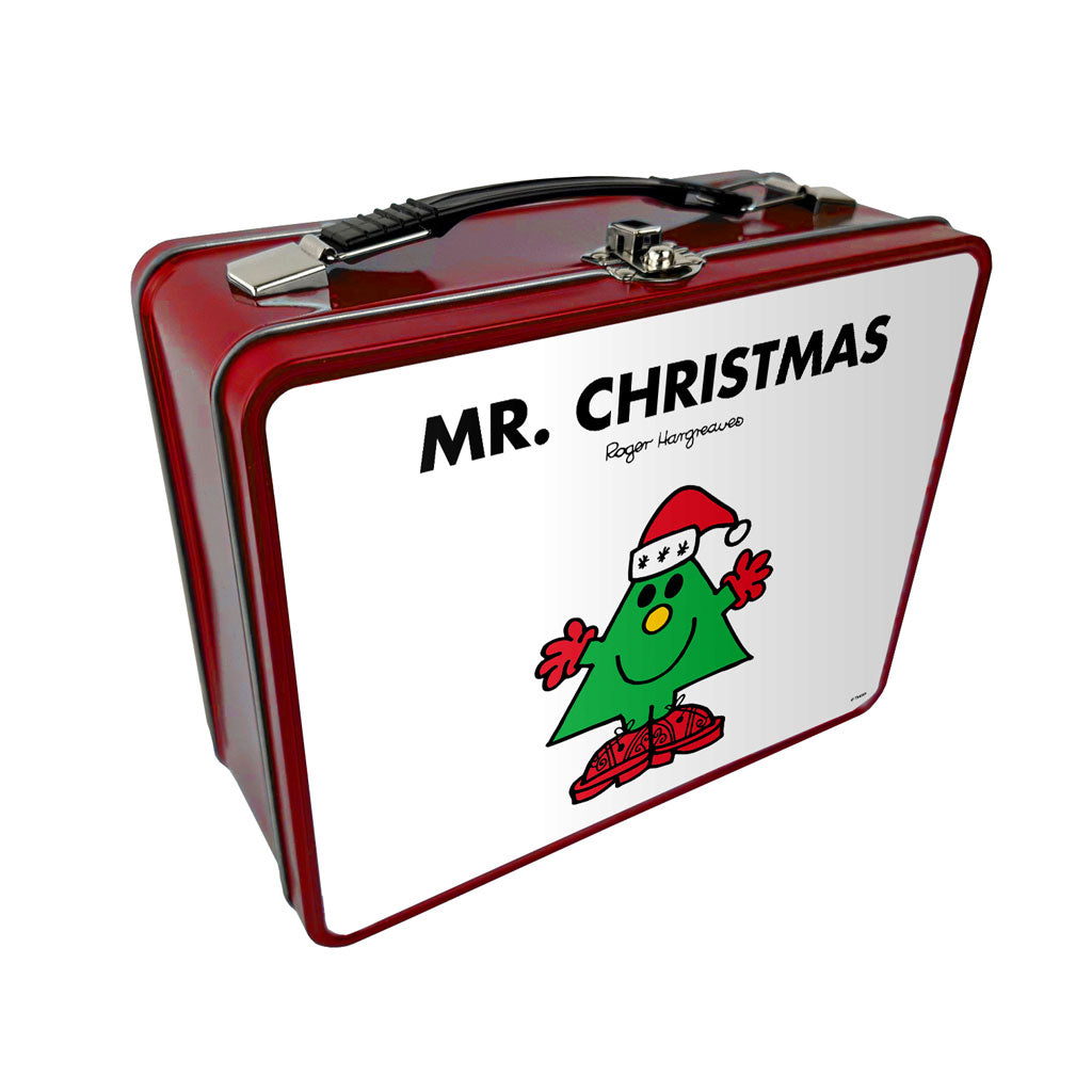 Personalised Mr Christmas Metal Lunch Box Personalised mr christmas metal lunch box