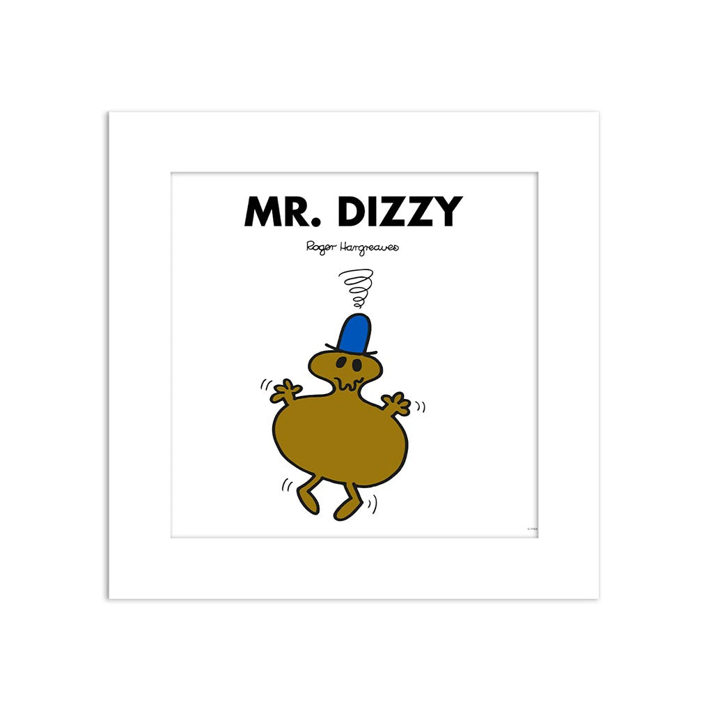 Mr Dizzy White Art Print Fun Gift For Birthdays mr-dizzy-white-art-print-fun-gift-for-birthdays