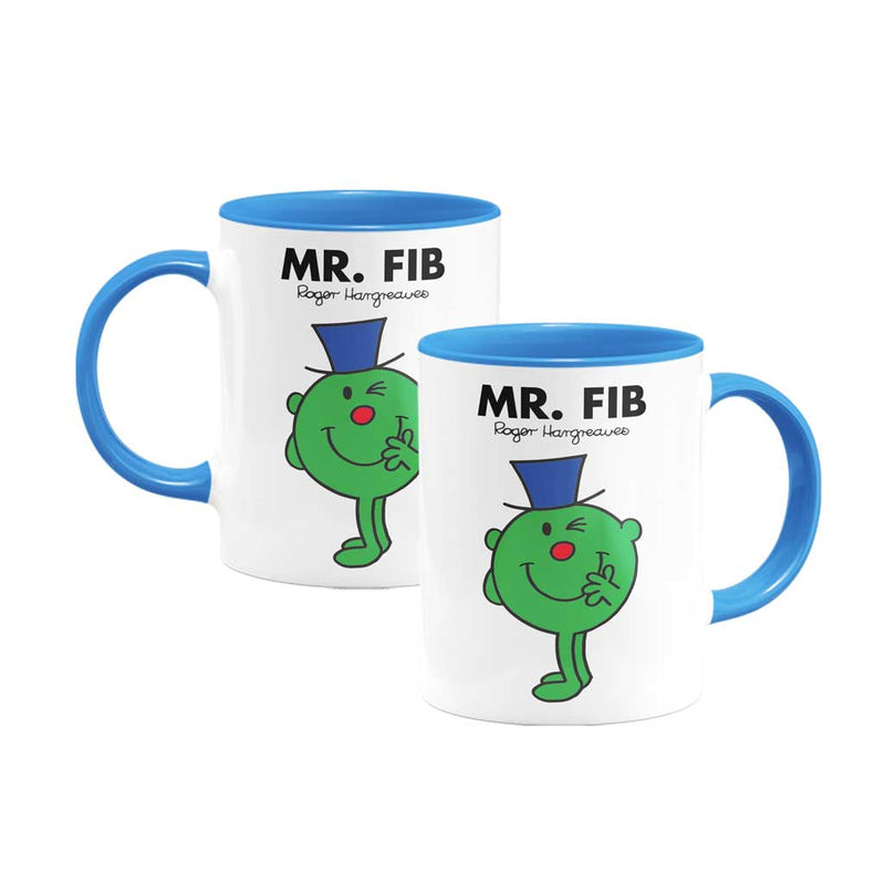 Mr. Fib Large Porcelain Colour Handle Mug