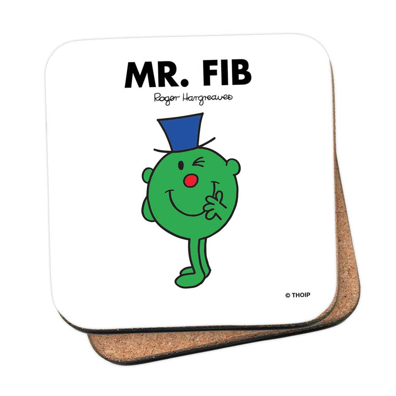 Mr. Fib Cork Coaster