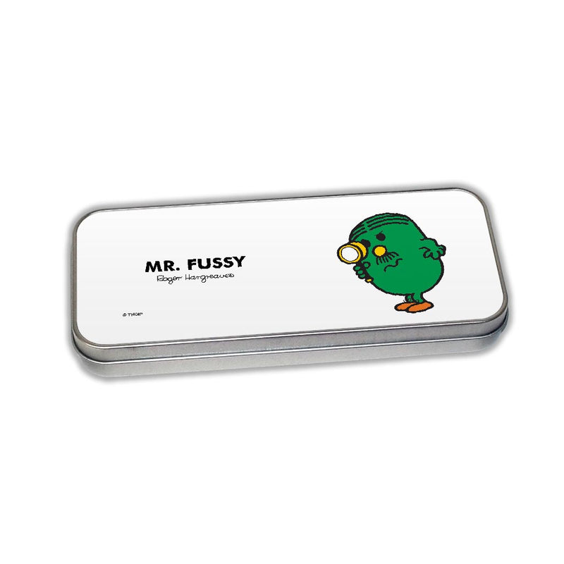 Mr. Fussy Pencil Case Tin
