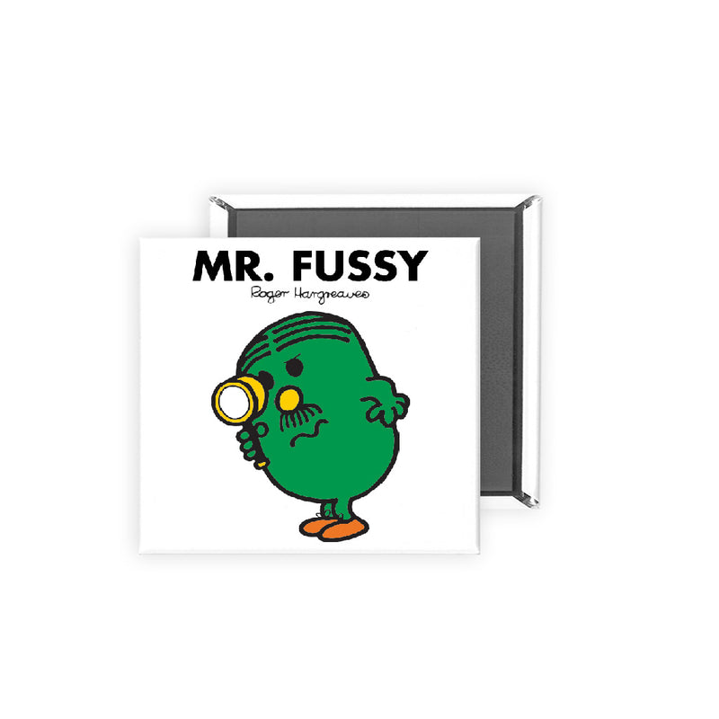 Mr. Fussy Square Magnet