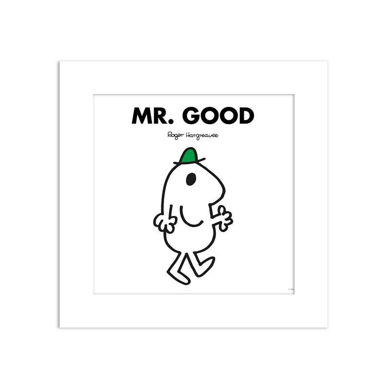 Mr. Good White Art Print