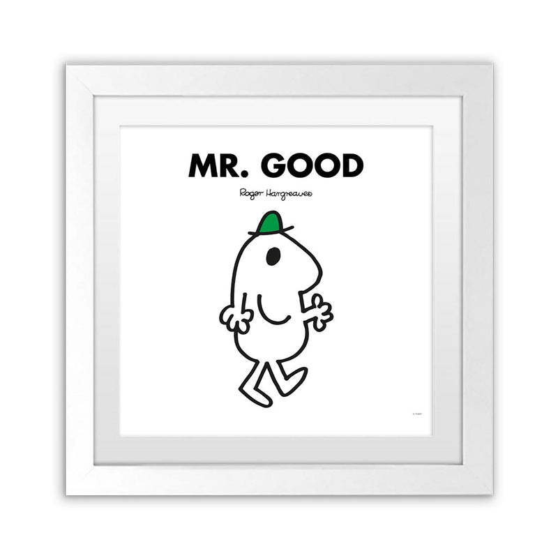 Mr. Good White Art Print