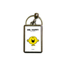 Mr. Happy Metal Keyring