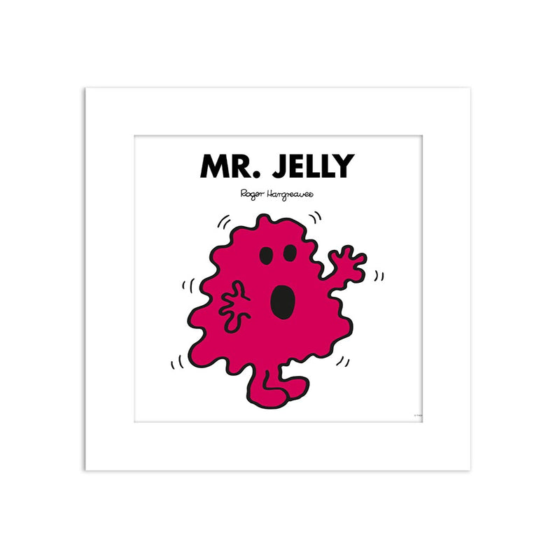 Mr. Jelly White Art Print