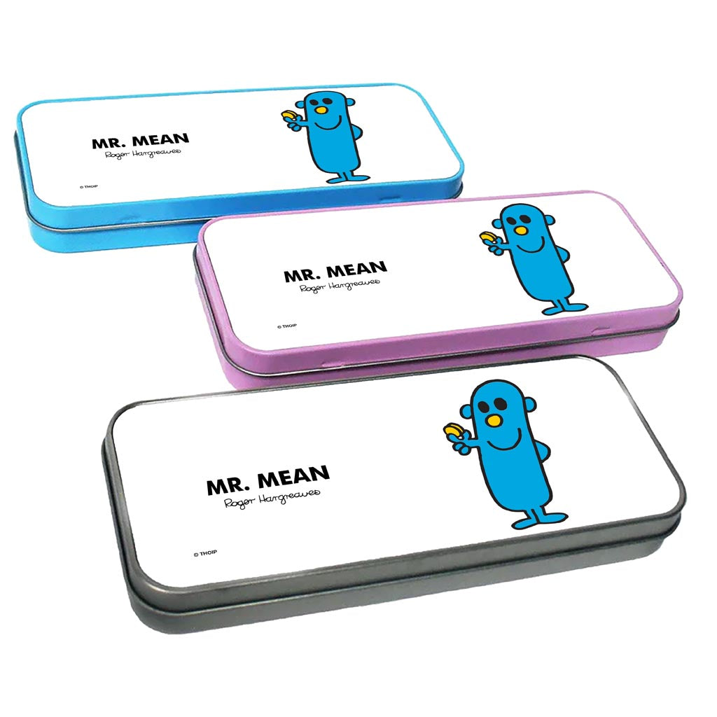 Mr. Mean Pencil Case Tin - Retro Collectible for Fans