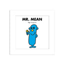 Mr. Mean White Art Print