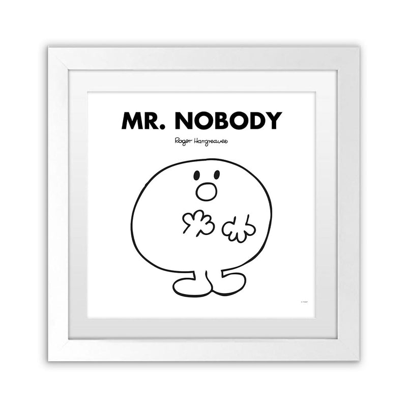 Mr. Nobody White Art Print