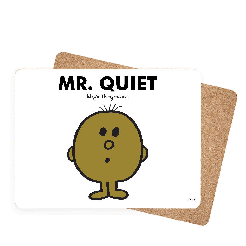 Personalised Mr Quiet Cork Placemat