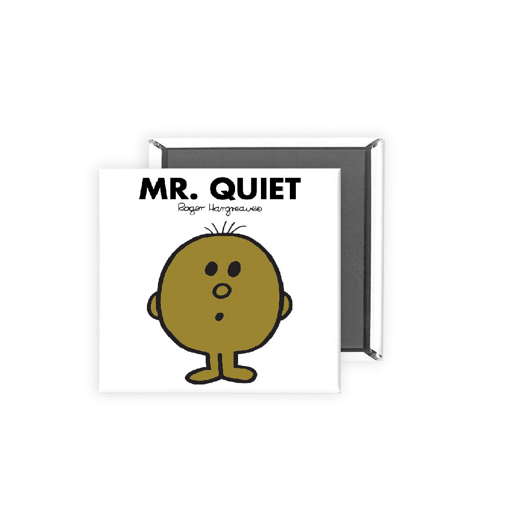 Personalised Mr Quiet Square Magnet