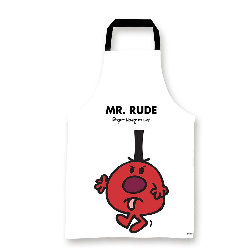 Aprons With Writing Rude Mr. Rude Apron - Retro Collectible for Fans