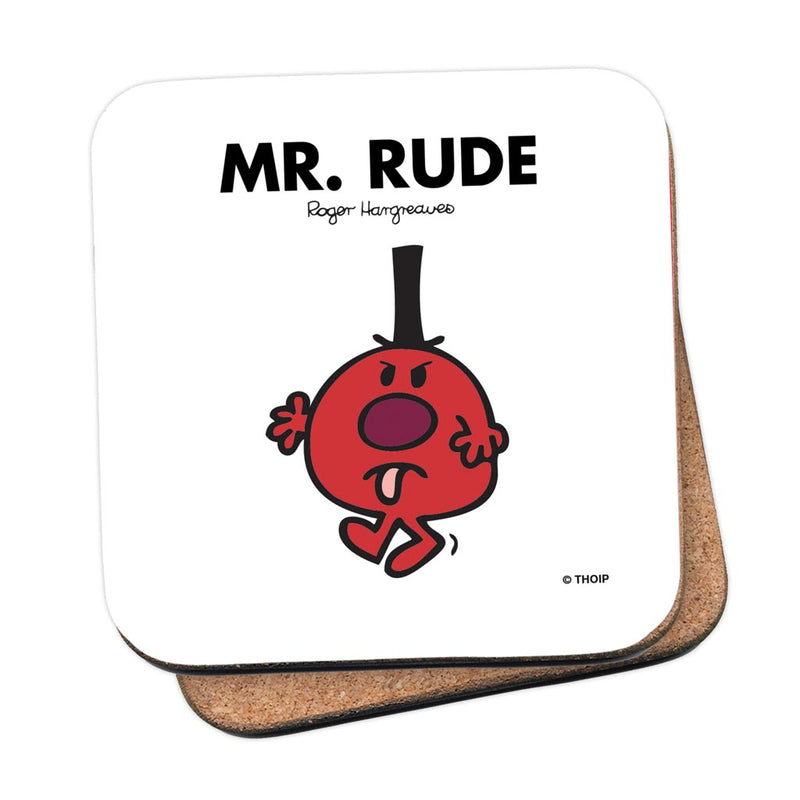 Mr. Rude Cork Coaster