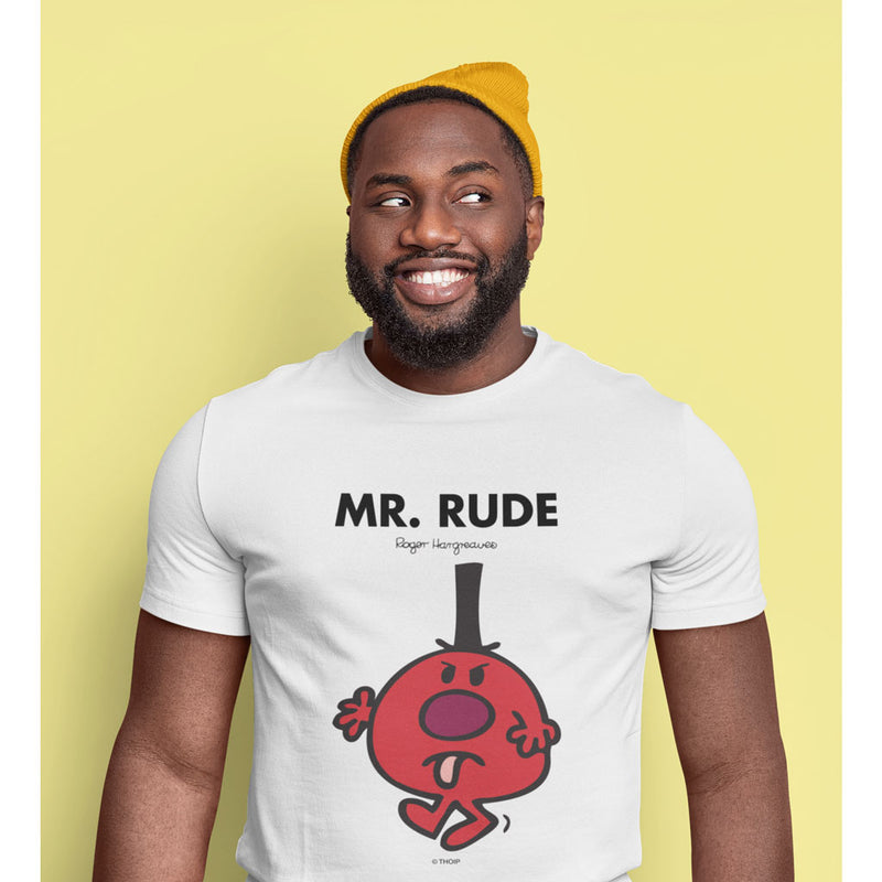 Mr Rud Mr. Rude T-Shirt - Retro Cotton Top for Fans