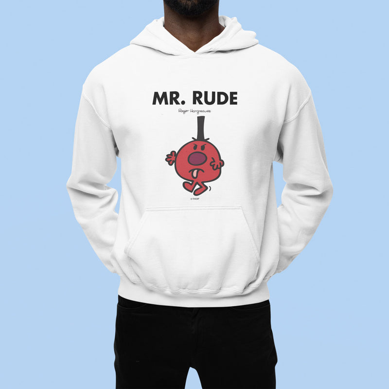 Mr. Rude Organic Hoodie - Fun Gift for Birthdays