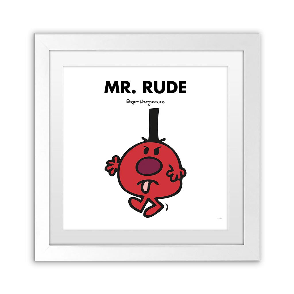 Mr. Rude White Art Print - Friends & Collectors