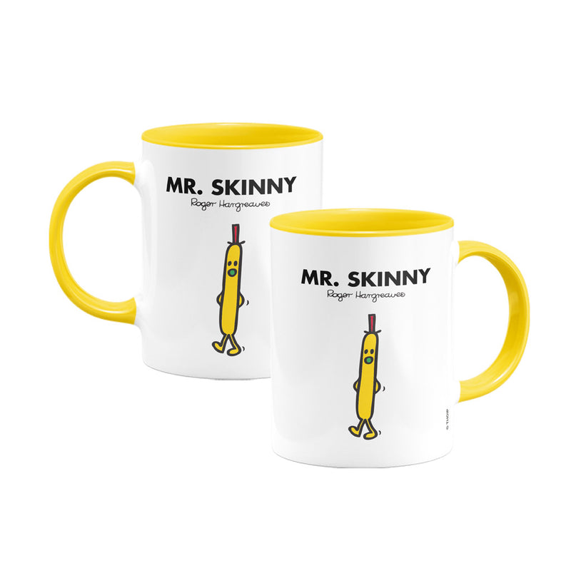 Mr. Skinny Large Porcelain Colour Handle Mug