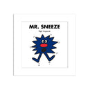 Mr. Sneeze White Art Print