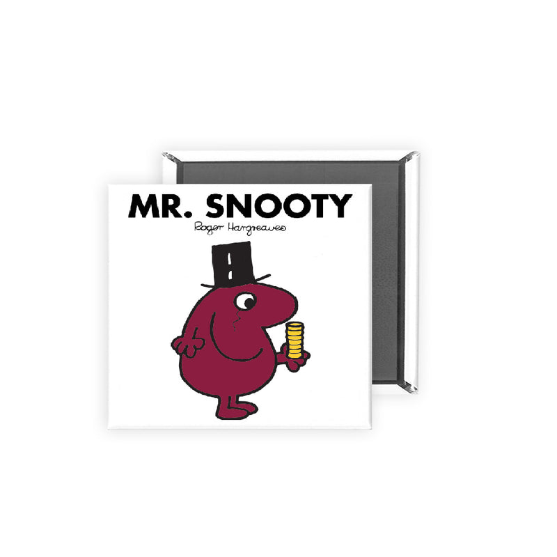 Mr. Snooty Square Magnet