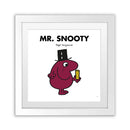 Mr. Snooty White Art Print