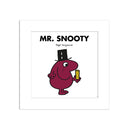 Mr. Snooty White Art Print