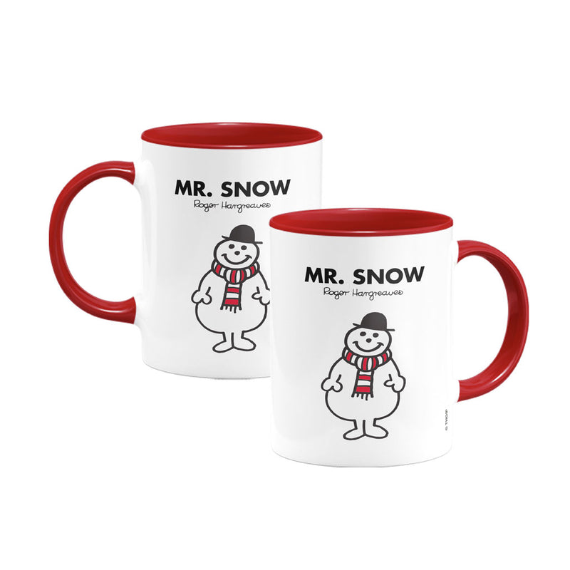 Mr. Snow Large Porcelain Colour Handle Mug