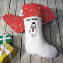 Mr. Snow Christmas Stocking