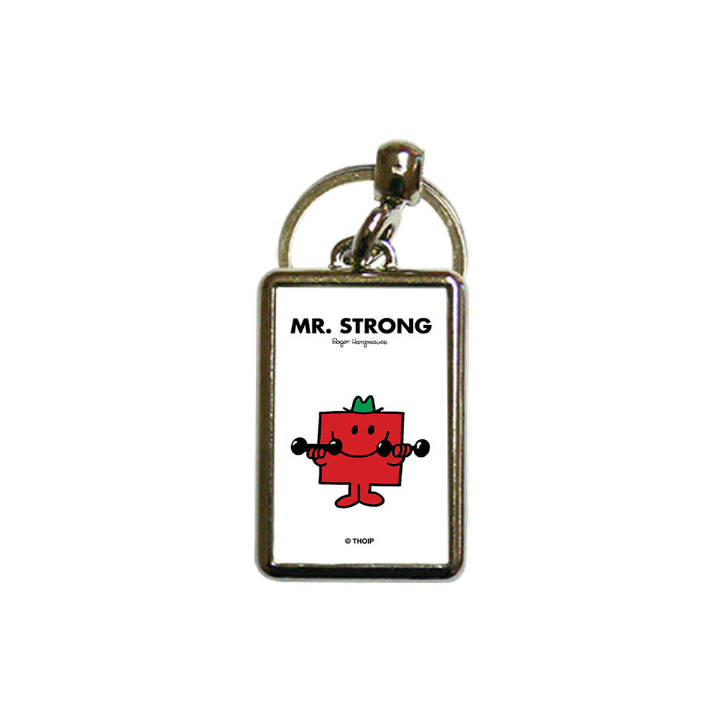 Mr. Strong Pin Personalised Mr Strong Metal Keyring