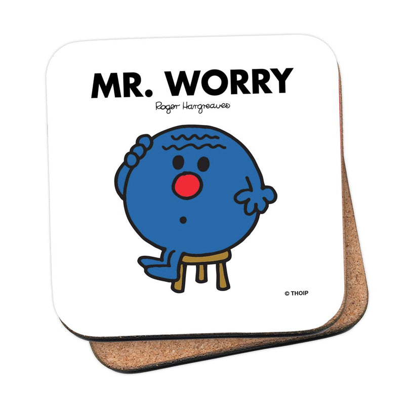 Mr. Worry Cork Coaster