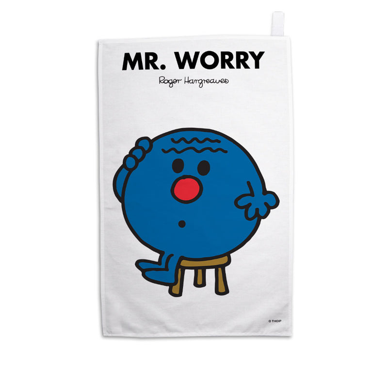 Mr. Worry Tea Towel