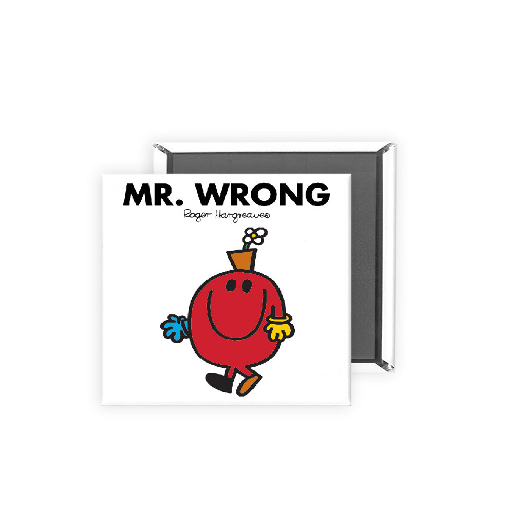 Personalised Mr Wrong Square Magnet