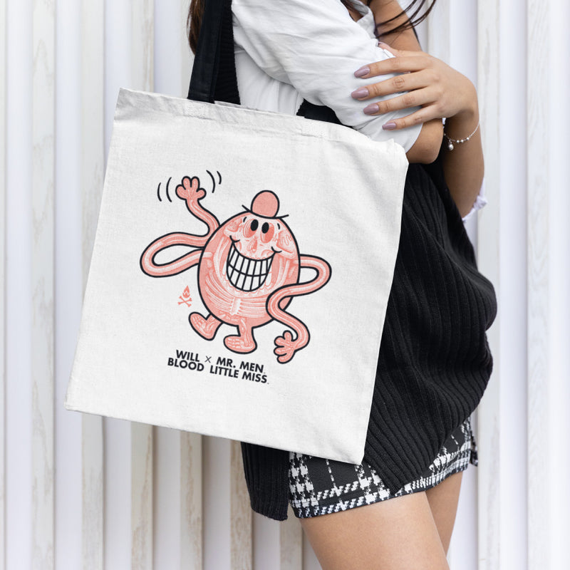 Mr. Tickle Tote Bag by Will Blood