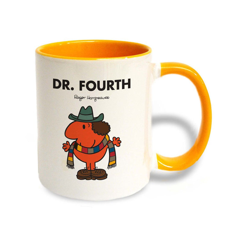 The Doctors Large Porcelain Colour Handle Mug Set (Dr. Fourth)