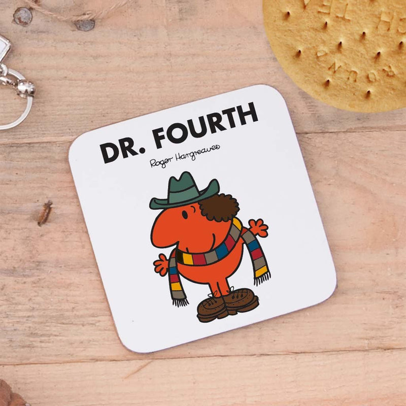 Four Doctors Cork Coaster Set (Dr Fourth)
