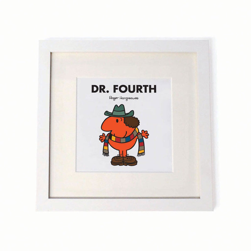 Dr. Fourth White Framed Print