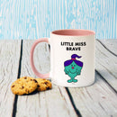 Little Miss Brave Large Porcelain Colour Handle Mug
