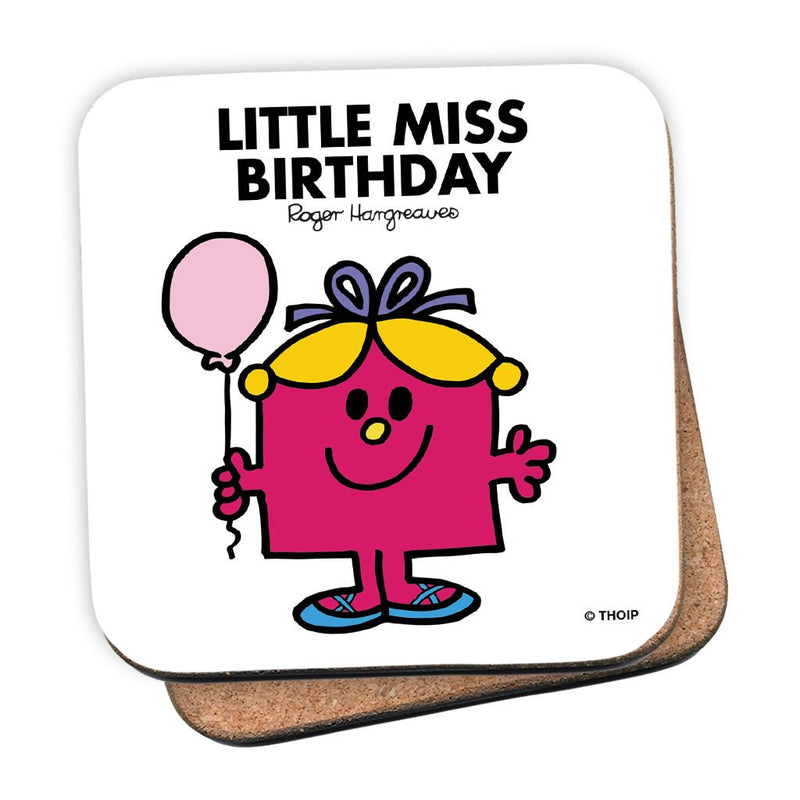 Little Miss Birthday Cork Coaster