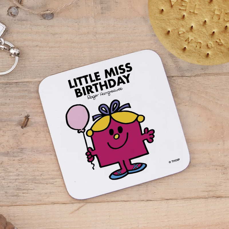 Little Miss Birthday Cork Coaster (Lifestyle)