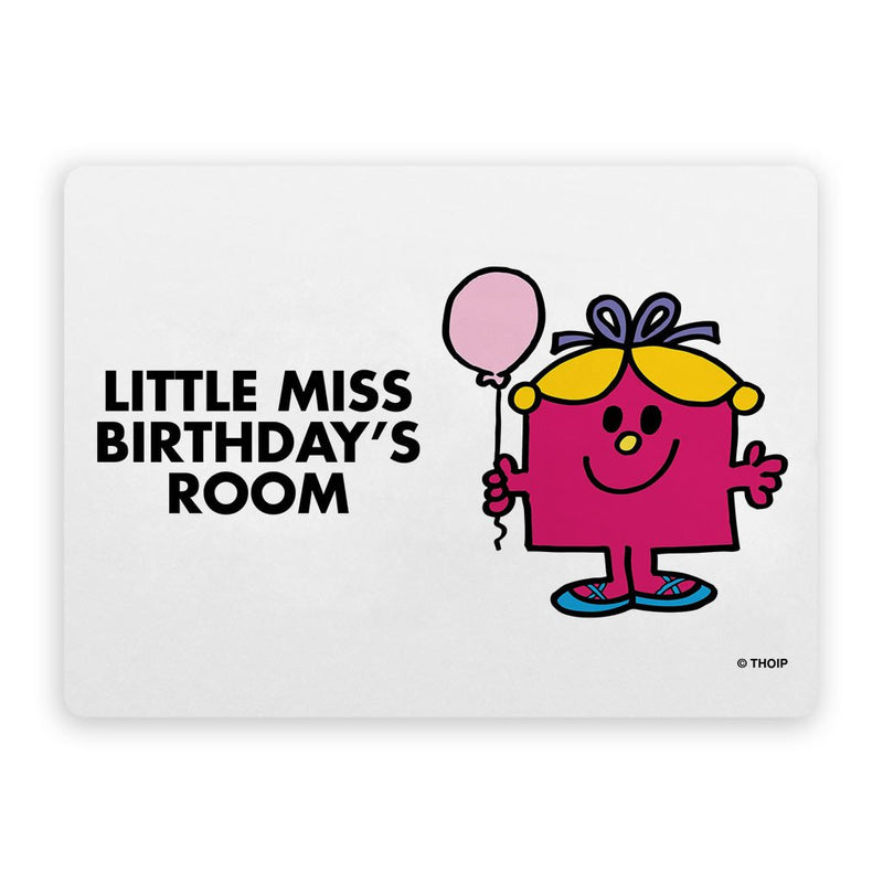 Little Miss Birthday Door Plaque