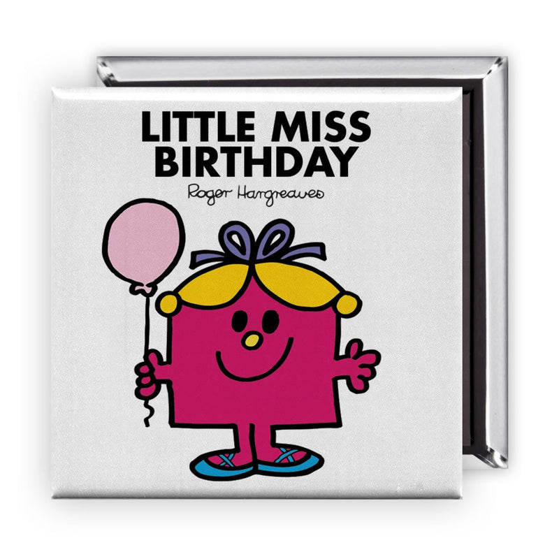 Little Miss Birthday Square Magnet