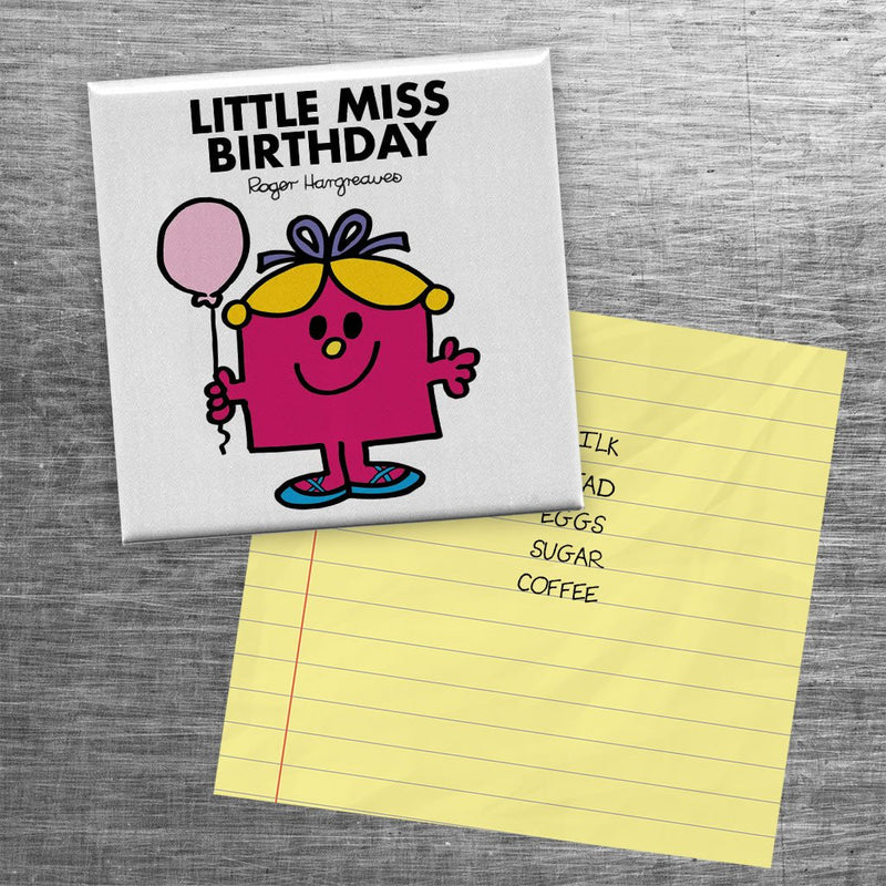 Little Miss Birthday Square Magnet (Lifestyle)