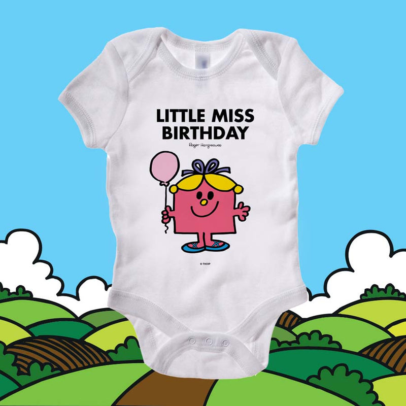 Little Miss Birthday Baby Grow