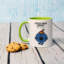 Little Miss Bossy Large Porcelain Colour Handle Mug (Lifestyle)
