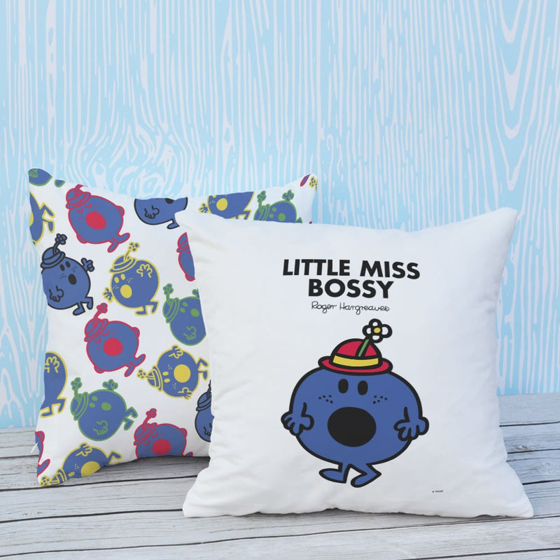 Little Miss Bossy Micro Fibre Cushion (Lifestyle)