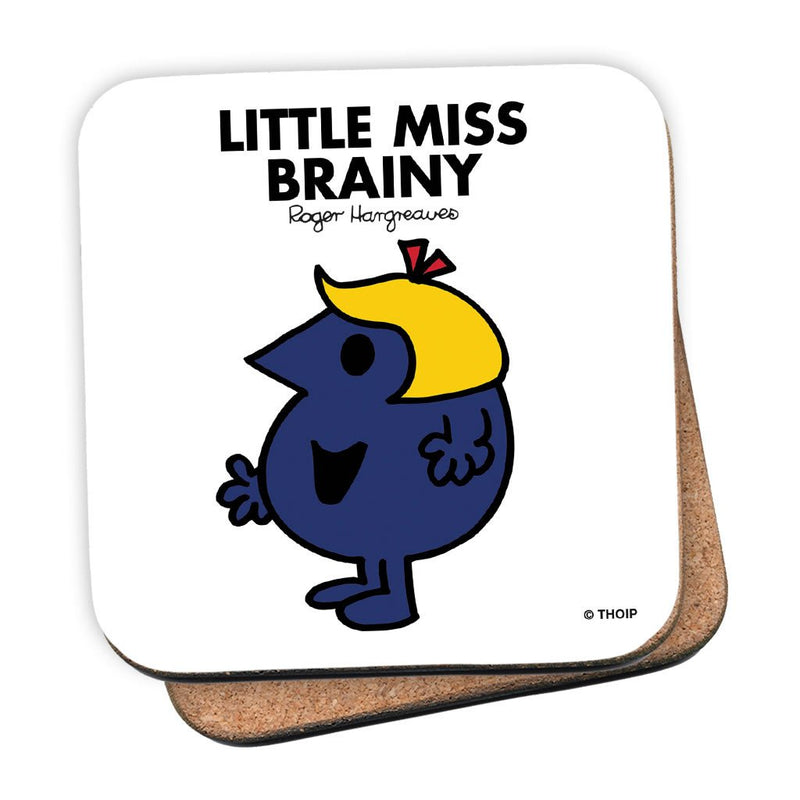 Little Miss Brainy Cork Coaster