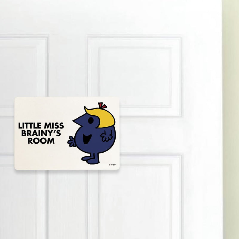 Little Miss Brainy Door Plaque (Lifestyle)