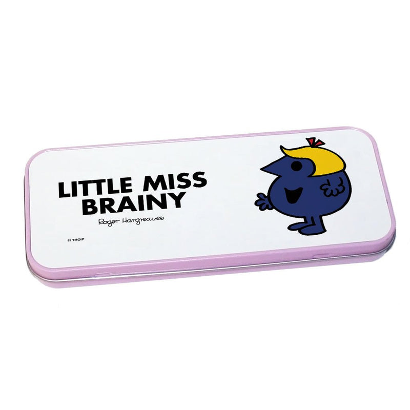 Little Miss Brainy Pencil Case Tin (Pink)